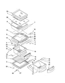Refrigerator shelf parts