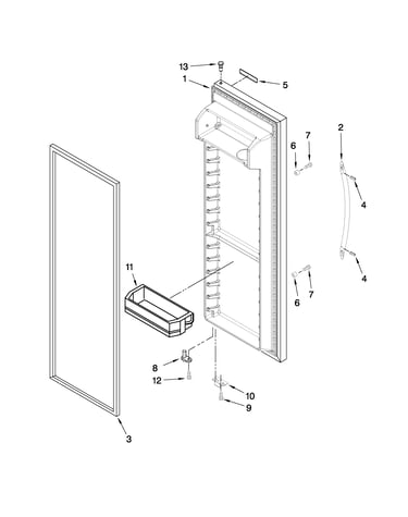 Refrigerator door parts