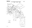 Maytag MHWE450WJ00 top and cabinet parts diagram
