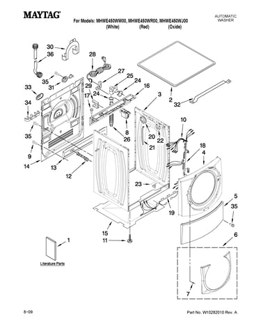 Top and cabinet parts