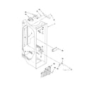 Maytag MSD2553WEW00 refrigerator liner parts diagram