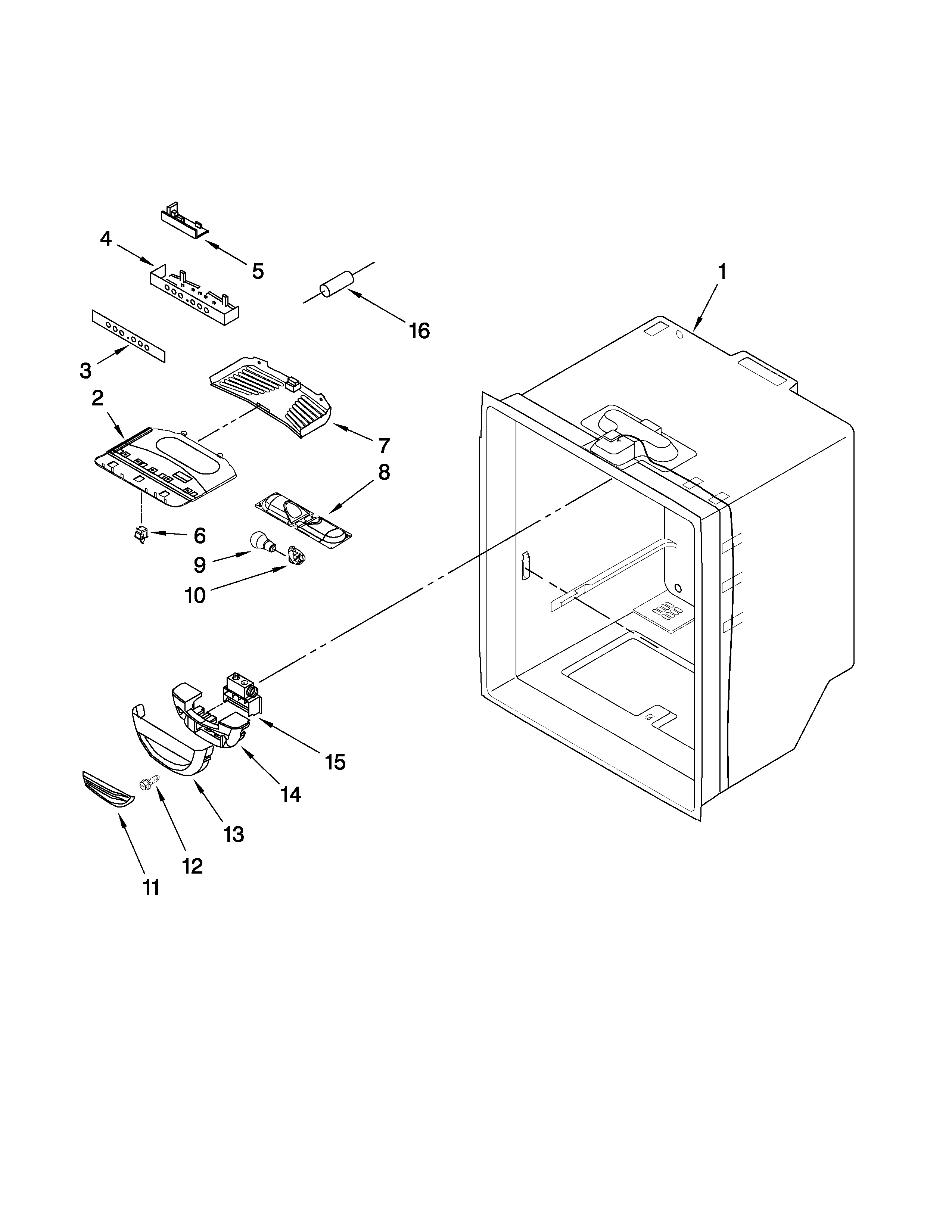 Refrigerator liner parts