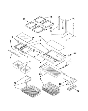 Shelf parts