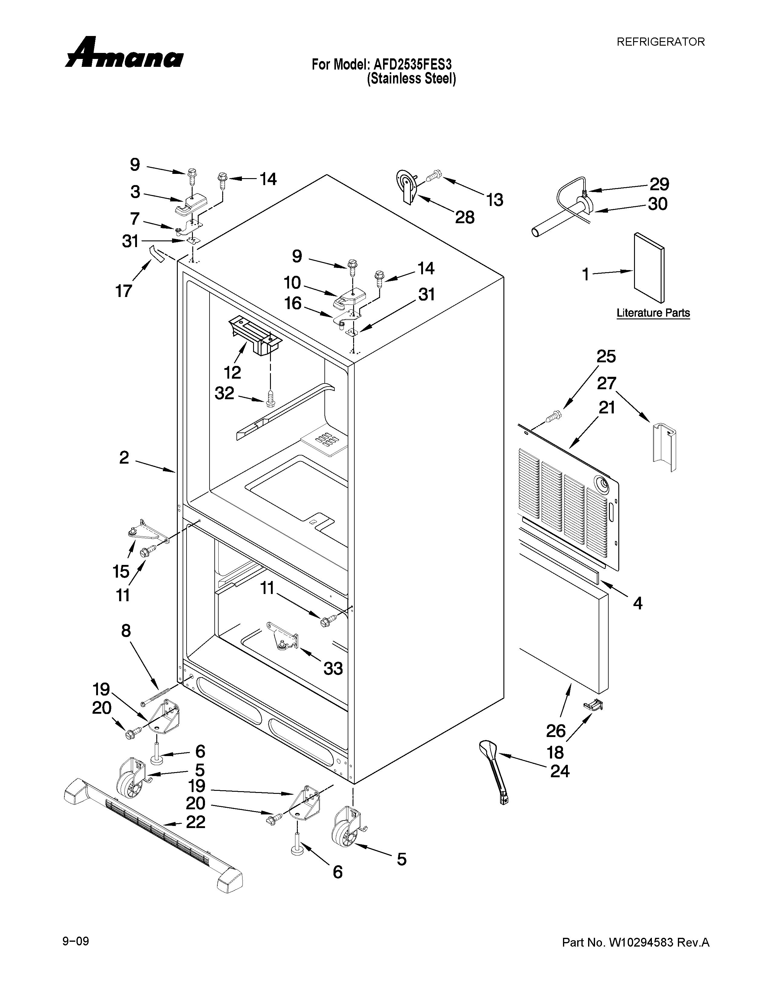 Cabinet parts