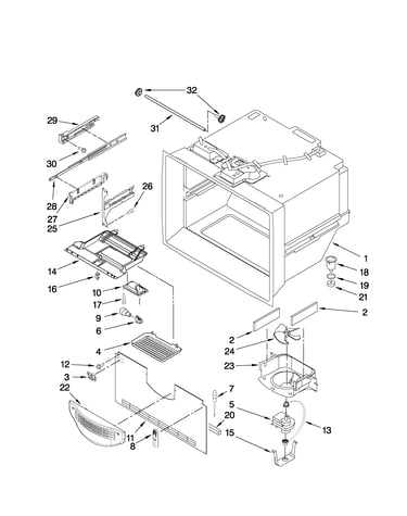 Freezer liner parts