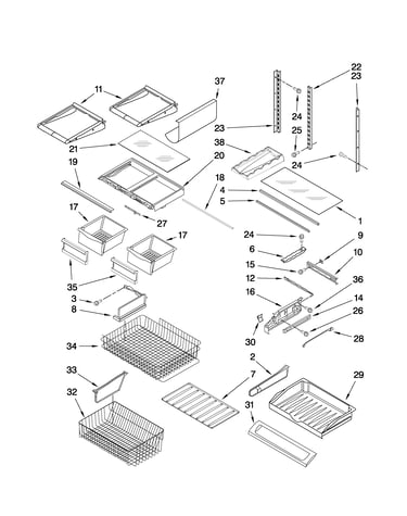 Shelf parts