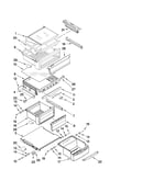 Refrigerator shelf parts