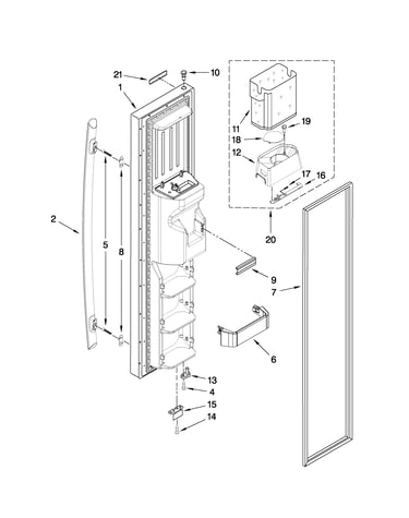 Freezer door parts