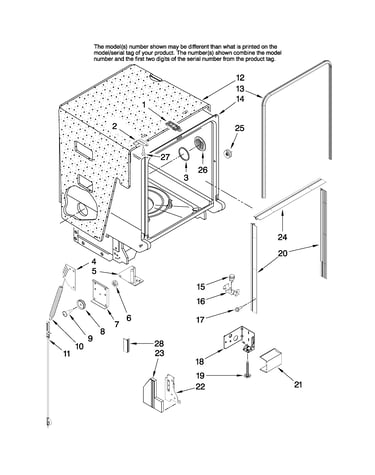 Tub and frame parts