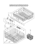 Upper and lower rack parts