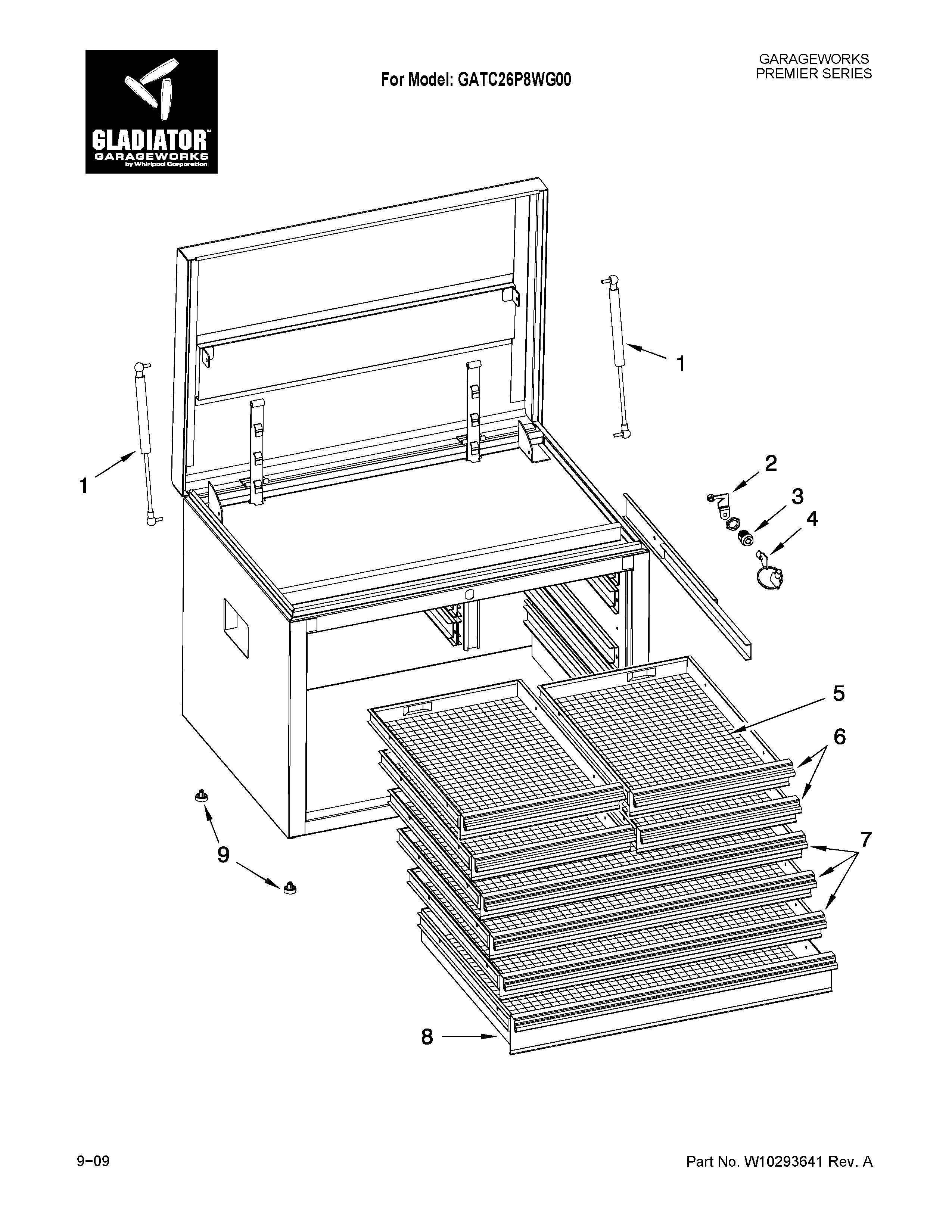 8-drawer gearchest