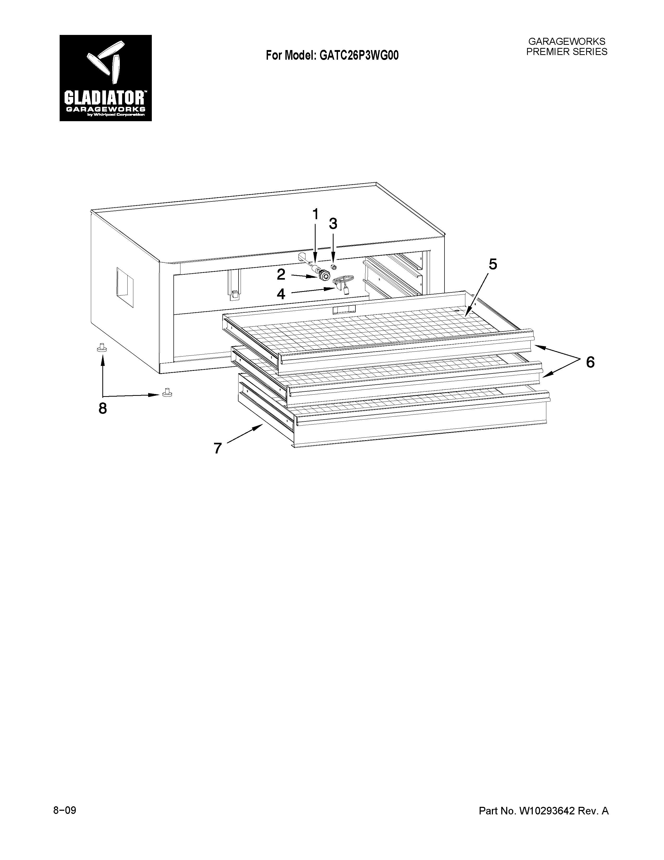 3-drawer intermediate chest