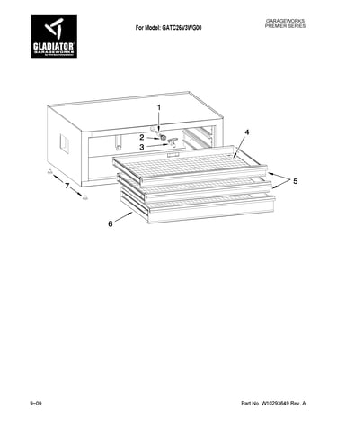 3-drawer intermediate chest