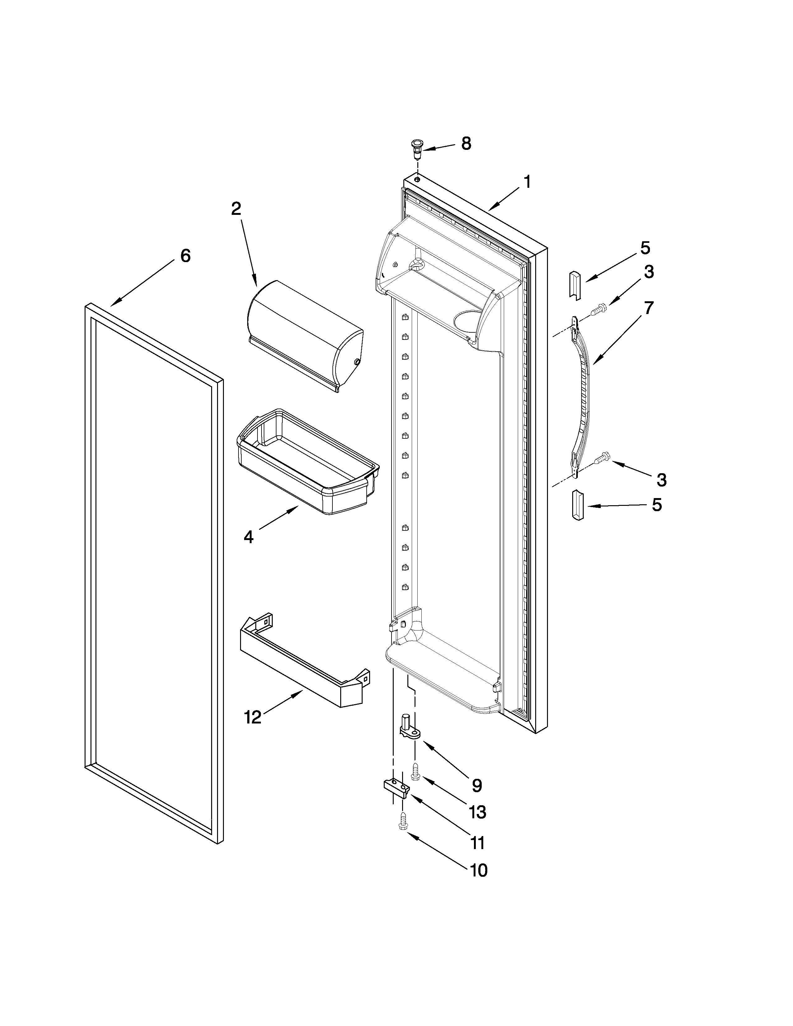 REFRIGERATOR DOOR PARTS