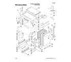 KitchenAid KUIC18NNTS3 cabinet liner and door parts diagram