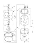 Agitator, basket and tub parts