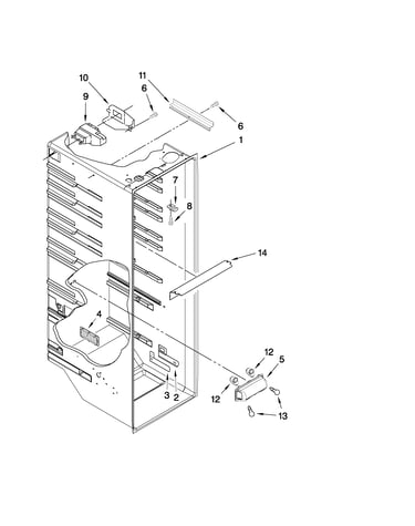 Refrigerator liner parts