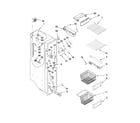 Jenn-Air JCD2395WES00 freezer liner parts diagram