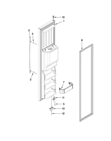 Freezer door parts