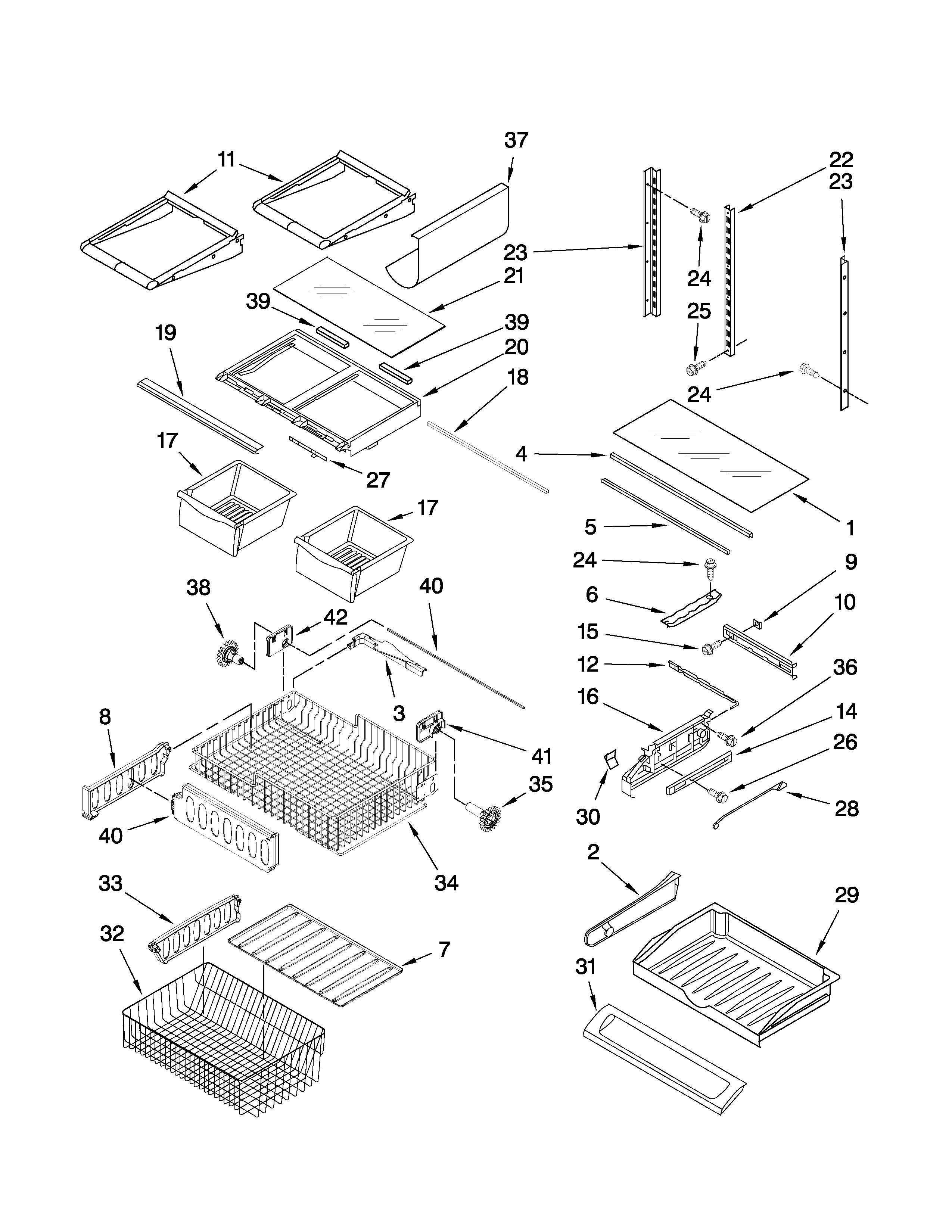 Shelf parts