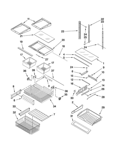 Shelf parts