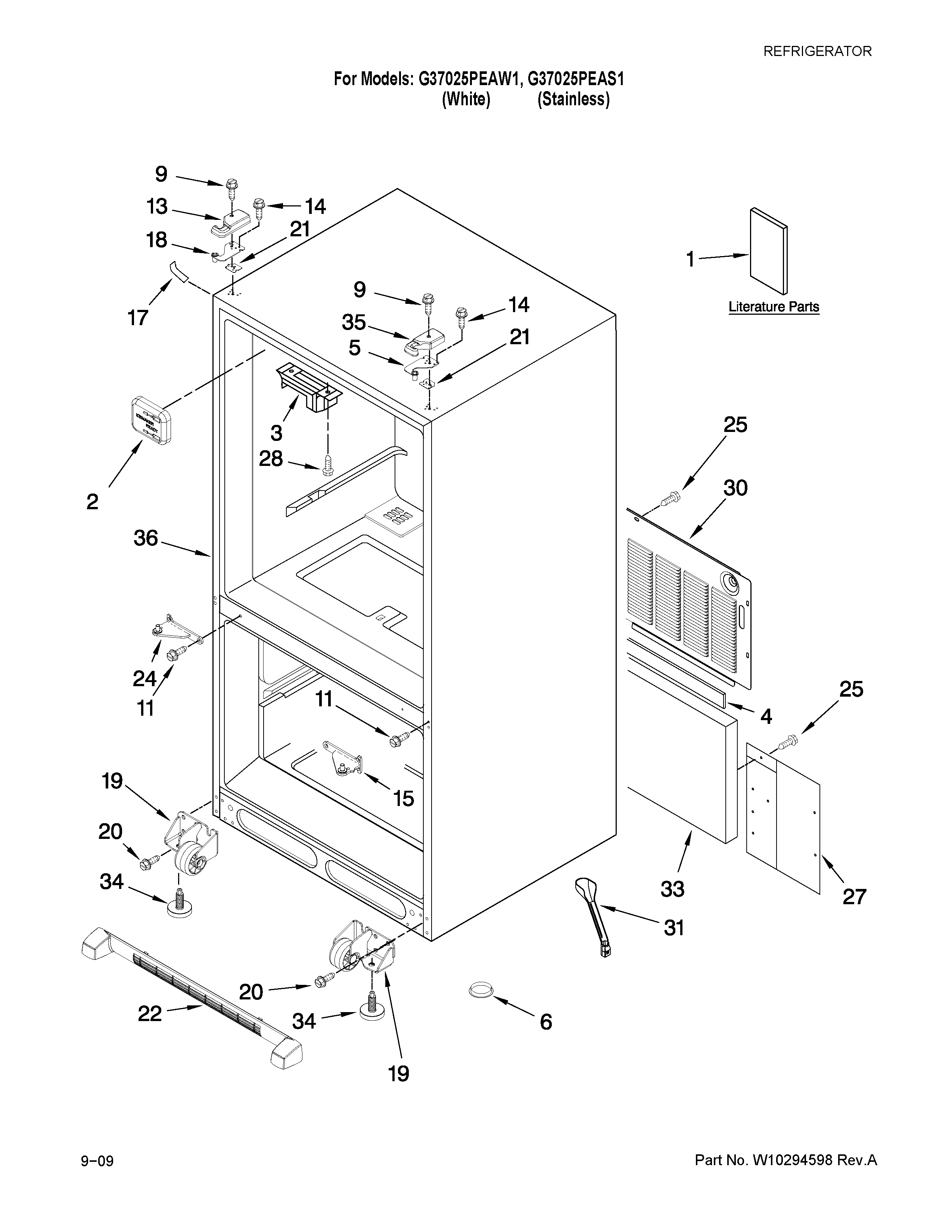 CABINET PARTS