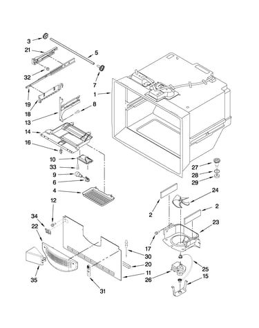 Freezer liner parts
