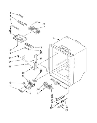 Refrigerator liner parts