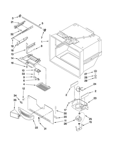 Freezer liner parts