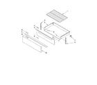 Maytag YMER7662WS1 drawer & broiler parts diagram