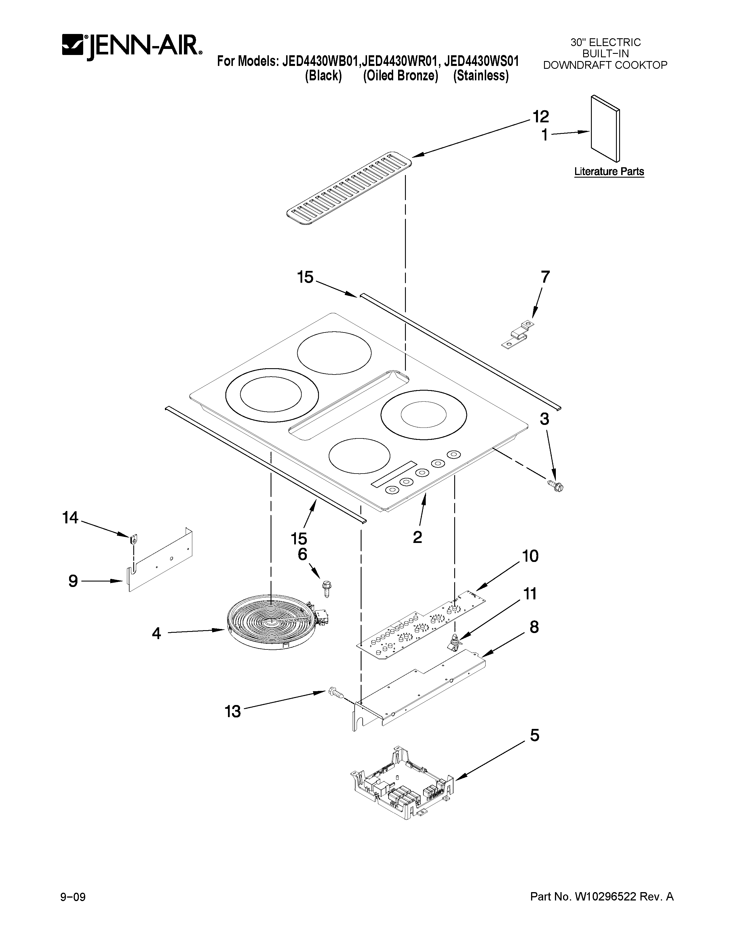 COOKTOP PARTS