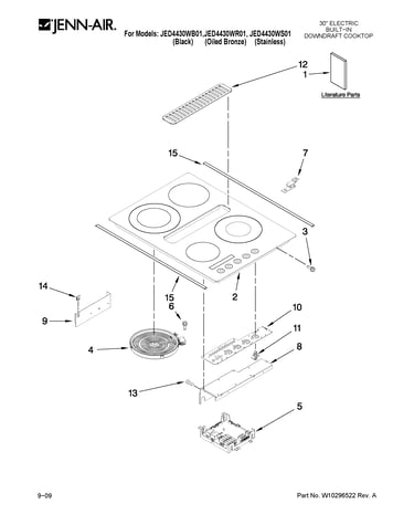 Cooktop parts