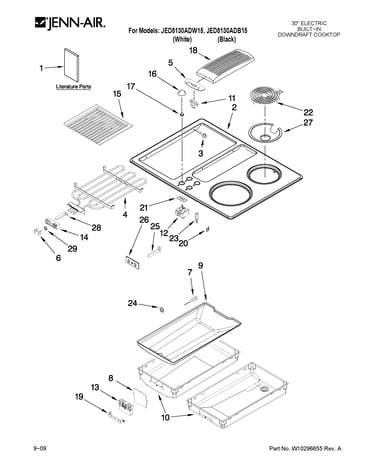 Cooktop parts