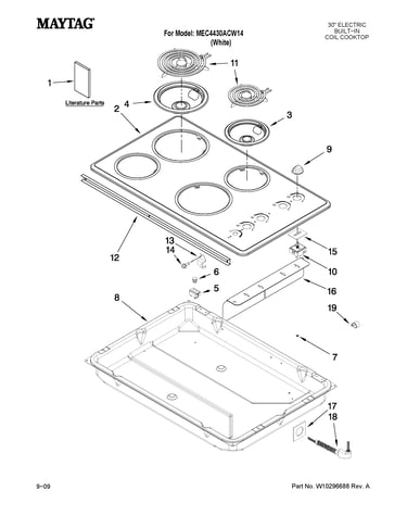 Cooktop parts