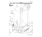 Whirlpool GS6NHAXVT00 cabinet parts diagram