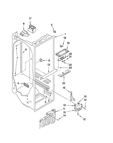 Refrigerator liner parts