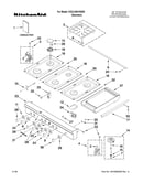 Cooktop, burner and grate parts