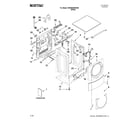 Maytag MHWE950WW00 top and cabinet parts diagram