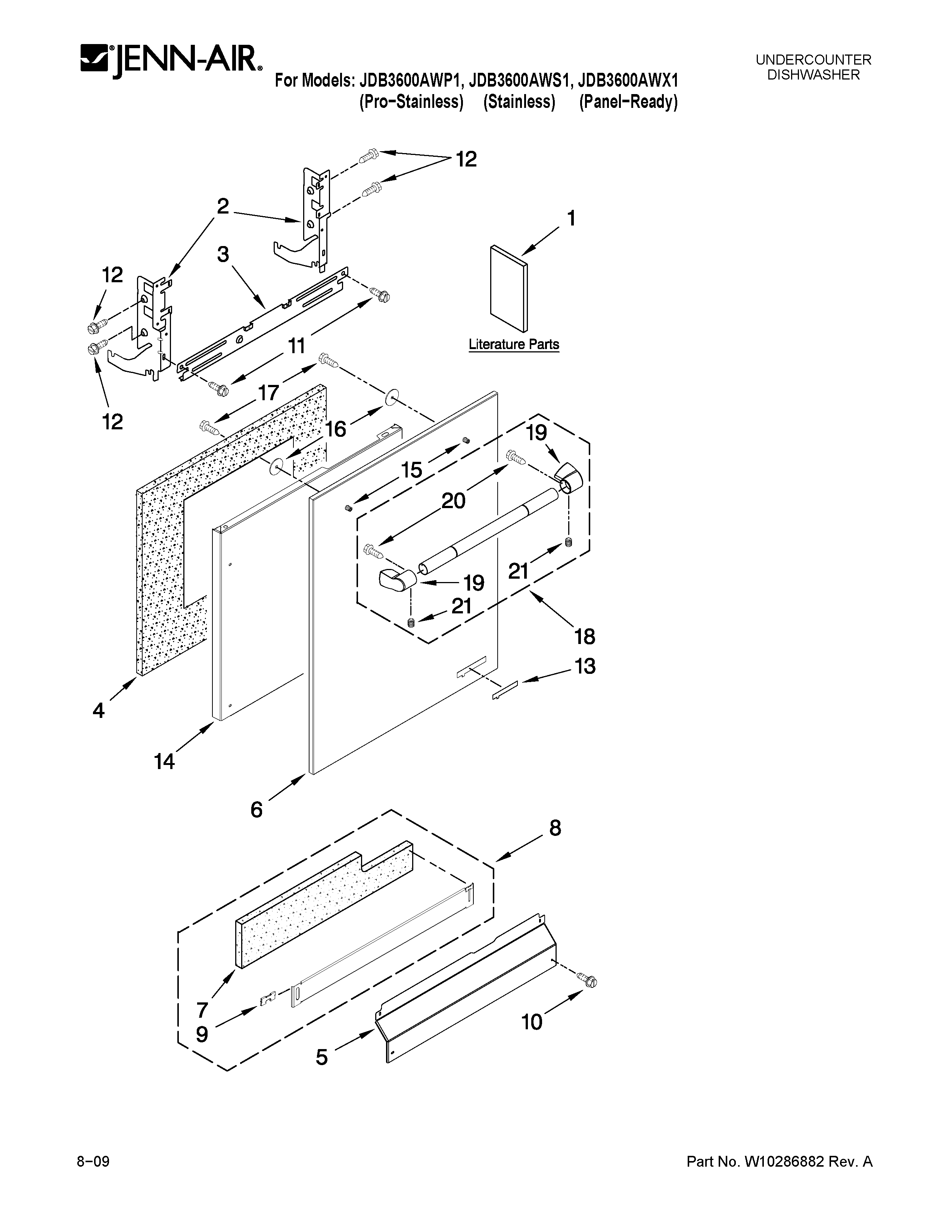 Door and panel parts