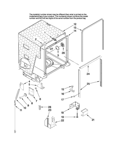 Tub and frame parts