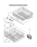 Upper and lower rack parts
