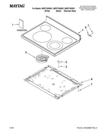 Cooktop parts