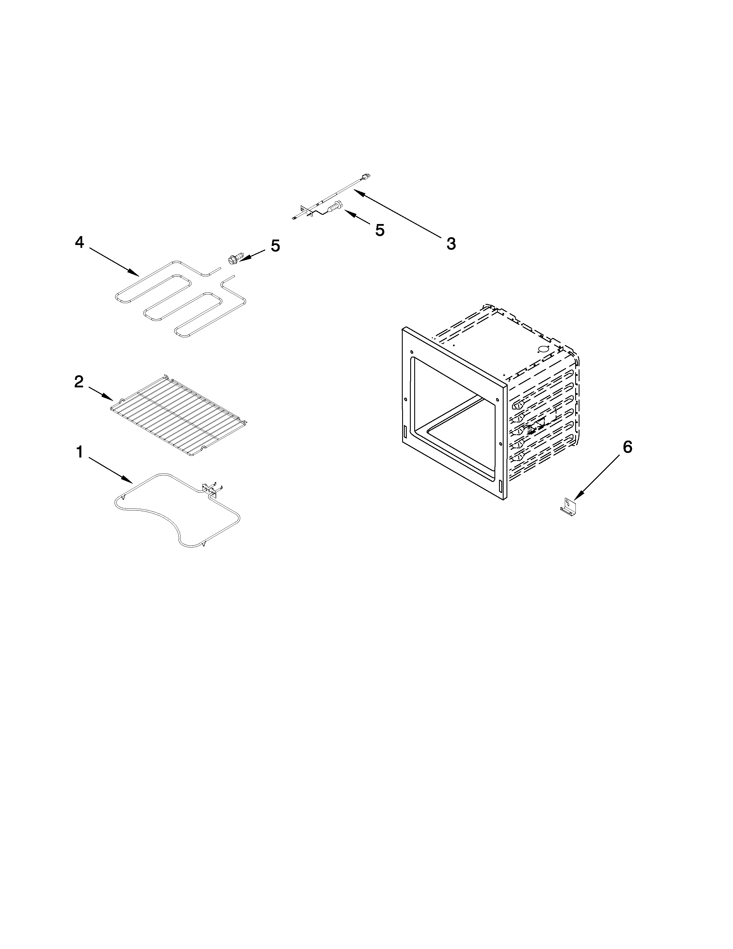 Internal oven parts
