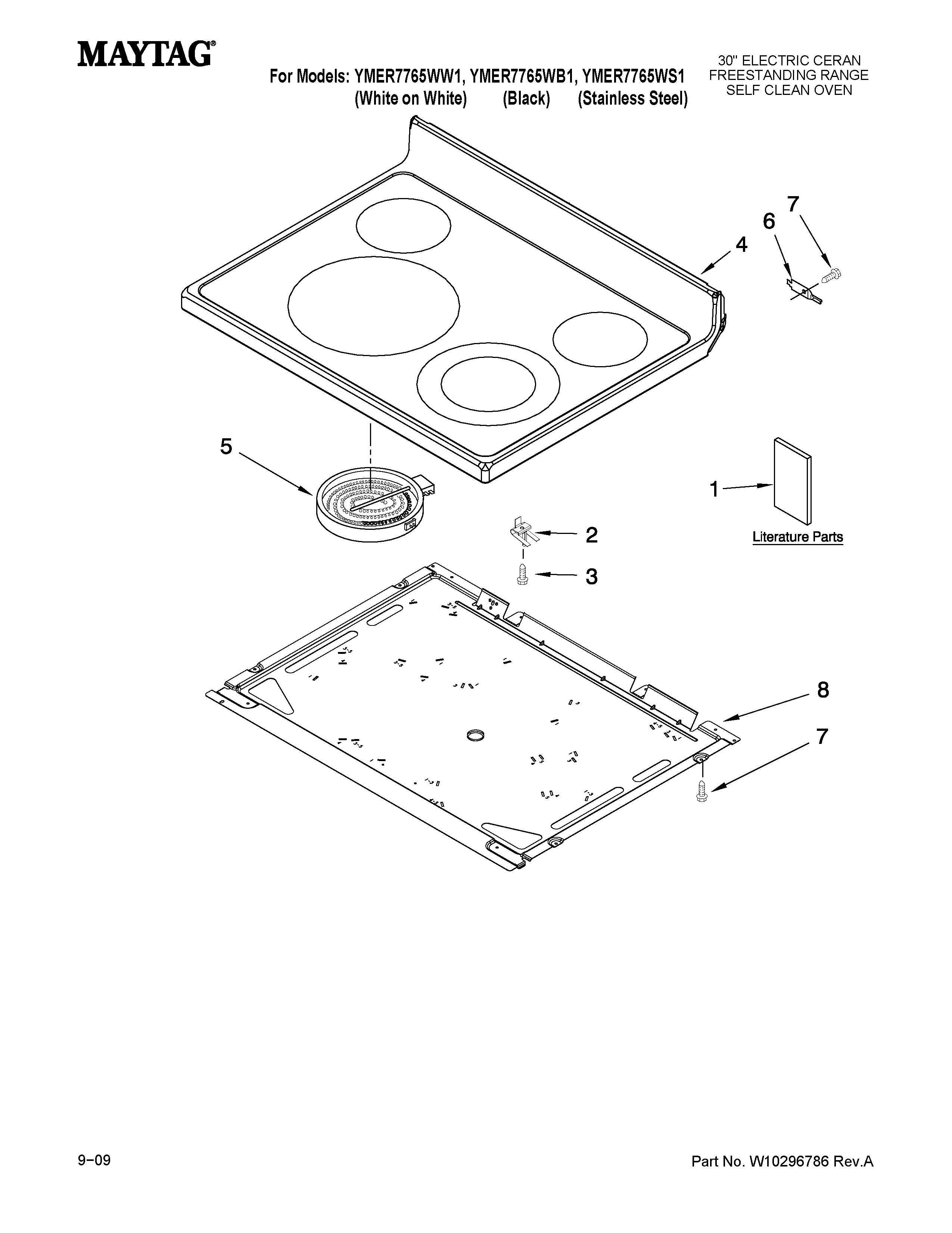 COOKTOP PARTS