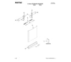 Maytag MDC4809AWB0 door and panel parts diagram