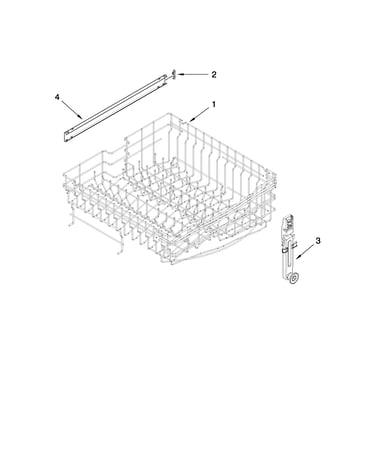 Upper rack and track parts