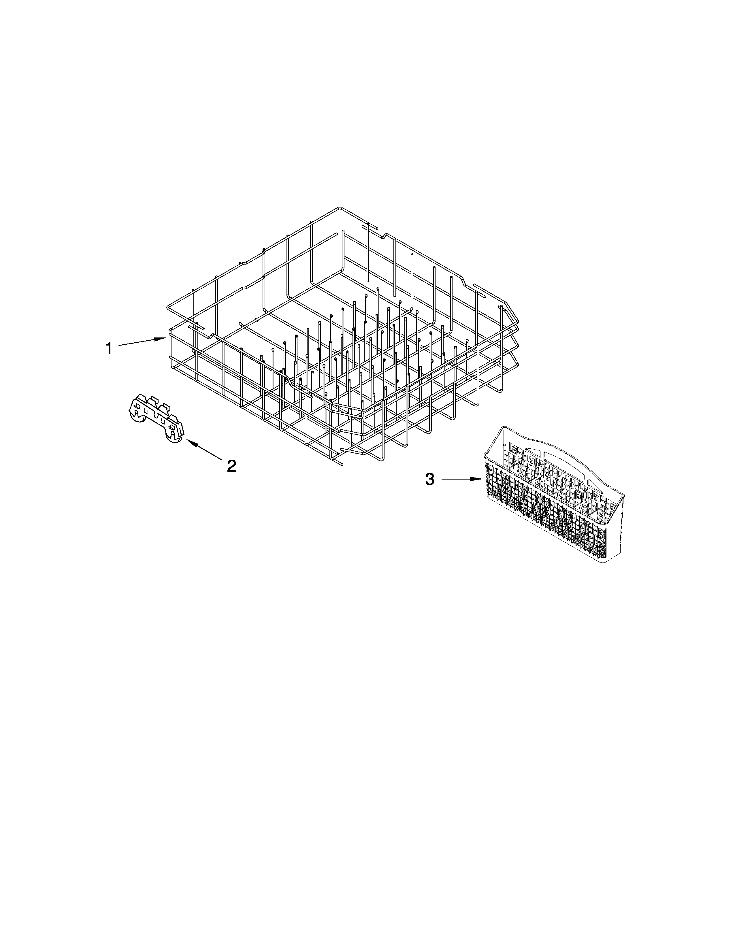 Lower rack parts