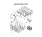 Maytag MDBH955AWQ2 upper and lower rack parts diagram