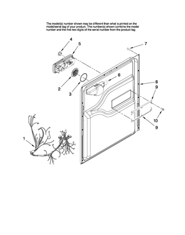 Door and latch parts