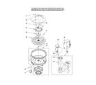 Maytag MDBH955AWQ3 pump and motor parts diagram